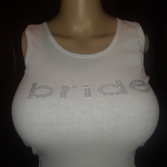 Rhinestone Bride Tank - Never Worn - Picture 2 of 2